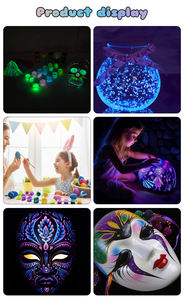 <span class=keywords><strong>Pintura</strong></span> Acrílica Fluorescente KHY Orgánica <span class=keywords><strong>para</strong></span> Fiestas, Spray Azul <span class=keywords><strong>para</strong></span> <span class=keywords><strong>Ropa</strong></span>, Luz Negra, Tela 3D que Brilla en la Oscuridad - Product Image 5