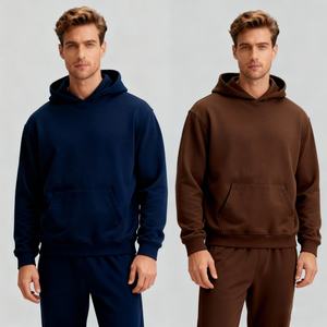 Conjunto de Sudadera con Capucha y Pantalones de Chándal de Felpa Francesa de Algodón de 500 Gramos Personalizado para Hombre, Chándal Informal, Sudadera con Capucha Esencial - Product Image 1