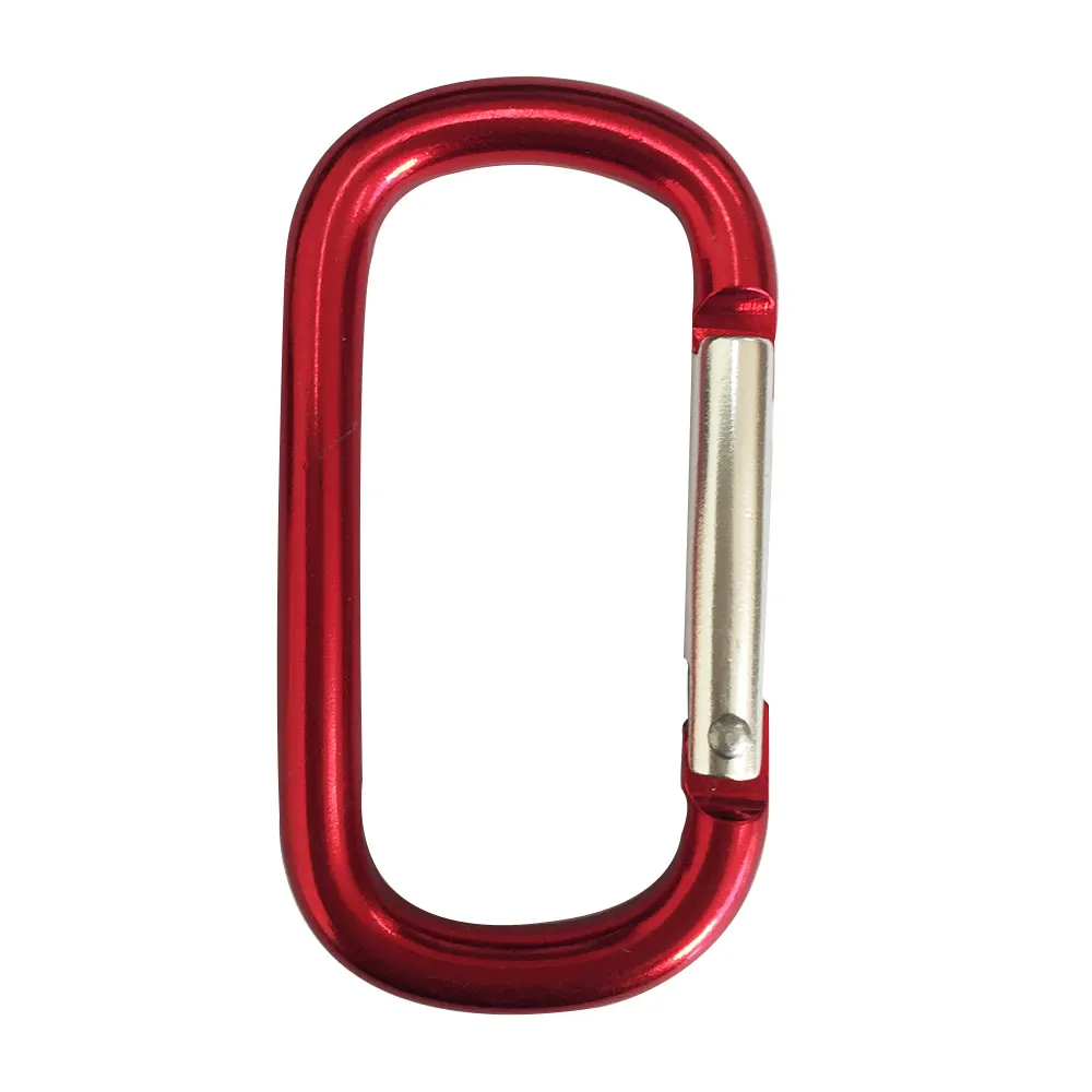 Colored Metal Rectangle Spring Clips Hooks Keychain Carabiners for Backpack