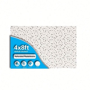 Plafonds perforés, plaque de plâtre acoustique, trous carrés, cercles, 4x8 pieds, construction de plafond sans joint, plaque de plâtre de 12,5 mm d'épaisseur - Product Image 1