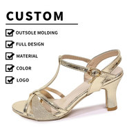 Nouvelles sandales sexy de luxe pour femme à talons hauts, avec bride croisée en X et double V, en cuir PU pailleté, talon en D de 8 cm A-HA-07