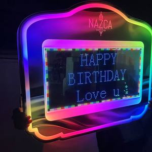 Insegna LED Personalizzabile con Messaggi di Buon Compleanno Controllata da App CE, Presentatore di Bottiglie per Nightclub con Servizio <span class=keywords><strong>VIP</strong></span>, Accessorio per Feste - Product Image 5