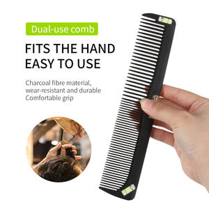 Peine de Estilo Horizontal Instrumento de Nivel Cepillo Herramientas de Precisión Zona de Corte de Cabello Peine de Peluquería de Fibra de Carbono - Product Image 5