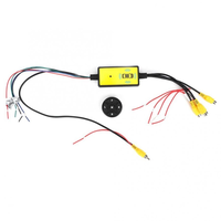 Caja de interruptor de vídeo para coche, Control remoto inalámbrico, inteligente, Cuatro en Uno, interruptor de vídeo de marcha atrás