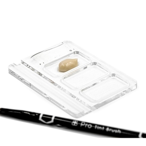 Placa de tinte de pestañas acrílicas para extensiones de pestañas <span class=keywords><strong>Paleta</strong></span> de soporte de injerto para mezcla de tinte de pestañas - Product Image 1