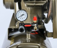 Compresseur d'air industriel portable refroidi par air, pompe à piston 380V/220V