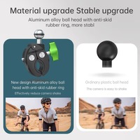 Support de caméra d'action à griffe de crabe en aluminium rotatif à 360 degrés pour motos, GoPro Hero, DJI Osmo Action, Insta360, pour téléphone