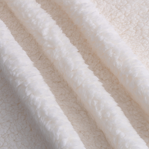 Mềm Polyester Dệt Kim Sherpa Lông Cừu Lông Thú Vải Bởi Các Sân Lông Cừu Chăn Chất Liệu - Product Image 3