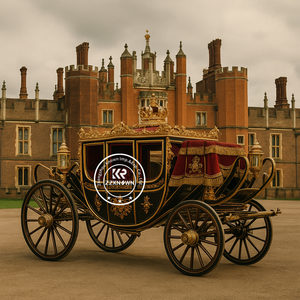 2025 chariot princesse creux pour exposition mariage Royal cheval chariot électrique scénique scénique camion de visée - Product Image 2