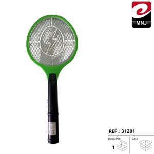 Raqueta Electrica Moscas De Mosquitos Ref 31201 Verde Negro - Product Image 3