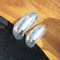 Boule Miroir Scintillante Décorative pour Remise de Diplôme - Sculpture Artisanale Étincelante Écologique et Étanche pour Fête d'Anniversaire, Décoration de Table Festive