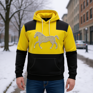 เสื้อฮู้ดดี้ผู้ชาย Nestrue Sports แบบสั่งทำพิเศษ ลายปักลูกปัด พิมพ์ลาย สวมหัว ทรงปกติ ผลิตจากโพลีเอสเตอร์และผ้าฝ้าย รับบริการ OEM - Product Image 2