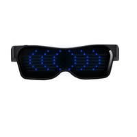 Lunettes LED à charge USB Nouveau style Lunettes de soleil colorées pour célébrités pour fête Bar Discothèque Utilisation avec contrôle APP
