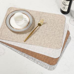 Stocked Non-Slip Insulation <b>Dinner</b> Luxury Design <b>Table</b> <b>Mat</b> Round Flower Shape Waterproof Placemats for Home Decor - Product Image 3