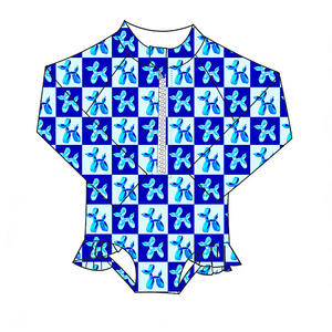 Maillot de bain une pièce à manches longues pour filles, <span class=keywords><strong>bikini</strong></span> d'été pour adolescentes et grandes filles, vêtements de plage, maillots de bain à fermeture éclair pour filles - Product Image 2