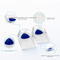 Coussinets de talon personnalisés, coussinets demi-taille en TPE, coussinets invisibles pour augmenter la hauteur, coussinets de talon transparents en forme de U.