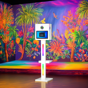 Quadratische Foto kabine im Kamera-Stil 15,6 Zoll LED-Rahmen gehäuse für Hochzeits feier veranstaltungen - Product Image 2