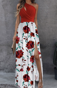 Abito Lungo Sexy <span class=keywords><strong>con</strong></span> <span class=keywords><strong>Spacco</strong></span> per Donna, Vestito Elegante Senza Maniche a Vita Alta, Nuova Moda Femminile per Feste e Uso Quotidiano - Product Image 6