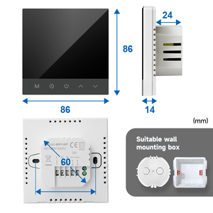 <span class=keywords><strong>Thermostat</strong></span> de <span class=keywords><strong>chaudière</strong></span> à <span class=keywords><strong>gaz</strong></span> WiFi Beok 3A ±0.5 ° Contrôle vocal de précision compatible avec Alexa et Google Home, fonction de silencieux - Product Image 4