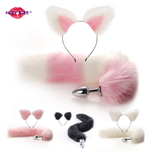 Juguetes sexuales Anal <span class=keywords><strong>Plug</strong></span> <span class=keywords><strong>Tail</strong></span> con Juegos Para adultos Orejas Sexy Dress up Fox <span class=keywords><strong>Tail</strong></span> <span class=keywords><strong>Butt</strong></span> Plugs Anales Produtos Eroticos - Product Image 6
