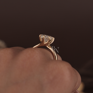 Bague de fiançailles pour femme en diamant de laboratoire de 2,5 carats en argent, or 10 carats, or 14 carats, or 18 carats, bijoux fins pour mariage - Product Image 4