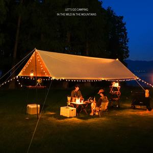 ENJOY Promotion Bâche de toit en polyéthylène 12x12 imperméable 2000-3000mm pour abri, camping, plage, côté voiture, tente de camping avec piquets tubulaires - Product Image 3