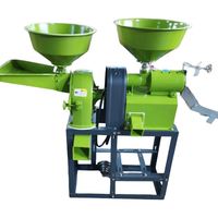 Moulin à céréales en acier inoxydable pour blé, orge, maïs et riz avec moteur, haute efficacité, capacité de 160 kg/h, broyeur à marteaux pour coques de riz - Vente chaude