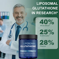 Capsules de glutathion liposomal avec resvératrol, vitamine C, riboflavine, sélénium, 60 unités, complément alimentaire