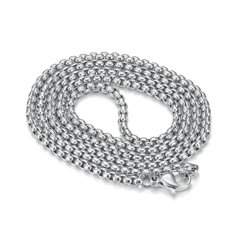 Steel-colored 3mm*60cm chain