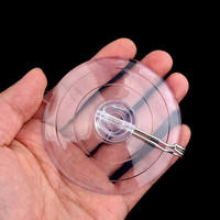 Crochets à ventouse sous vide transparents, petits, robustes, pour murs de douche, amovibles et réutilisables