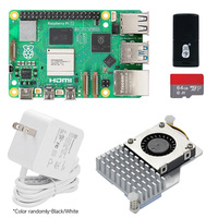 Raspberry Pi 5 4GB 8GB RAM Placa DE DESARROLLO Python Programación Linux Kit con caja Ventilador Fuente de alimentación Opcional Raspberry Pi 5