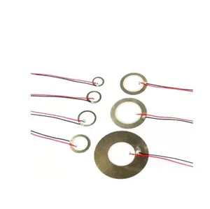 Piezo elektrik Piezo Sensor suara pelat Wafer keramik 12MM/15MM/18MM/20MM/27MM/35MM/50MM untuk kabel pengeras suara bel