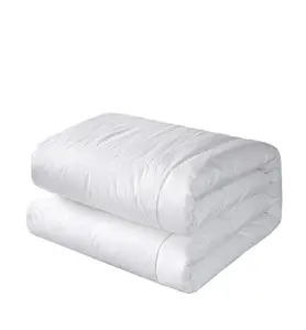 Chăn Phong Cách Khách Sạn Chăn Lông Vua Màu Trắng Thiết Kế Cổ Điển 100% Cotton Chăn Kẻ Ca Rô