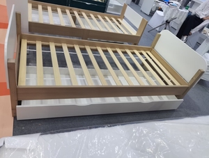 Phong cách hiện đại phòng ngủ đơn khung giường thiết kế mới nhất rắn bằng gỗ bedbase trong hộp nối dài - Product Image 3