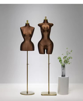 Maniquí de Medio Cuerpo Femenino de Talla Grande con Busto y Cadera Curvos para Exhibición de Vestidos de Novia, Maniquí de Talla Grande