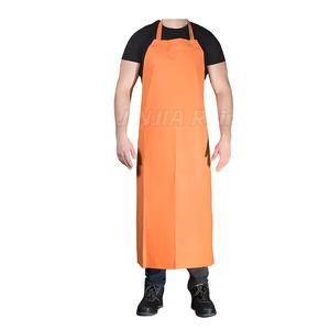 Impresión personalizada naranja para <span class=keywords><strong>hombre</strong></span> resistente al agua a prueba de Pvc poliéster caucho soldador matadero limpiador delantal para adultos - Product Image 2