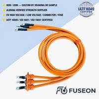 Harness Kabel Bus DC Tegangan Tinggi Khusus EV 600V Konduktor Tembaga Berpenampang Besar untuk Modul Baterai