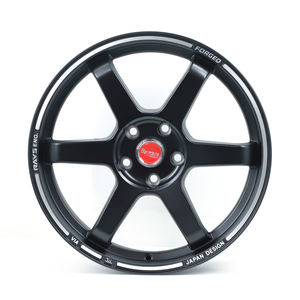 DX008 새로운 맞춤형 TE37 BRONZE + 라인 플로우 성형 자동차 합금 휠 림 - Product Image 1