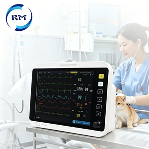 Moniteur de signes vitaux à usage vétérinaire, multiparamètre, 12,1 pouces, ECG, NIBP, SPO2, RESP, TEMP, ETCO2, IBP pour chiens et chats - Product Image 3