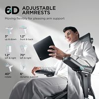 Fauteuil de Bureau et de Gaming Hbada E3 PRO Ergonomique Moderne en Maille avec Repose-Pieds