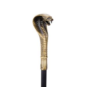 Canne en métal avec tête de serpent égyptien, 93 cm, en alliage, double section, pour gentleman, décoration de fête et de festival - Product Image 3
