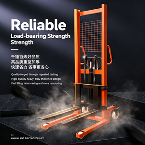 Chariot élévateur manuel hydraulique 1 à 2 tonnes, gerbeur à fourches réglables pour entrepôt, certifié CE, kit professionnel, nouveauté, offre spéciale - Product Image 4