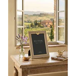 Beltrami Photo <b>Frame</b> 4x6 <b>Gold</b> Silver Plated Made In Italy - Product Image 2