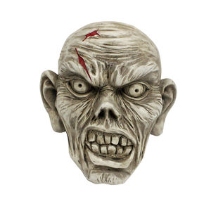 Cara de zombi flotante de resina, decoraciones de Halloween, estatua de cabeza de zombi falsa de resina para jardín, césped, estanque, cementerio, adornos para exteriores - Product Image 1