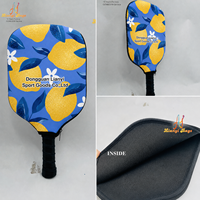 Pochette de transport personnalisée OEM pour raquette de pickleball avec fermeture éclair et bordure noire, idéale pour les cadeaux d'équipe de club – Fabrication chinoise