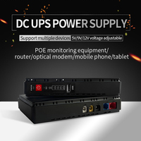 Mini UPS Con Enrutador de 5V/9Y/12V 20000mAh antena WiFi DC 18W batería de litio POE15V en línea para módem DC 9V/12V/24V