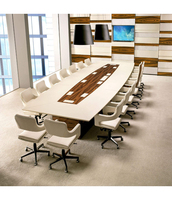 Bureau de conférence et de formation en surface solide écologique moderne CORIANS, forme et couleur personnalisables, en acier inoxydable, pour bureau, école, hôpital