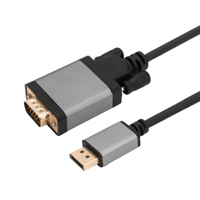 Aluminium dp au câble vga mâle à mâle full hd 1080p pour home cinéma