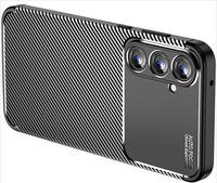 Coque souple en fibre de carbone pour Samsung Galaxy S22 Plus S21 Ultra A53 A33 A13 4G A73 5G A03 Core A23 M23 M53 M33 M54 Armure Couverture arrière