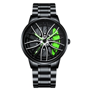 Reloj de Cuarzo de Lujo para Hombre, Diseño Retro de Rueda de Coche, Estilo Retro Simple, Cristal de Aleación, para Negocios, Deportes y Moda, Disponible en Varios Modelos - Product Image 5